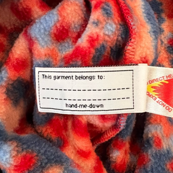 Patagonia Fleece Floral Bunting With Hood Front Zipper Closure Cozy - Picture 7 of 11